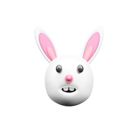 Cara de conejo  3D Icon