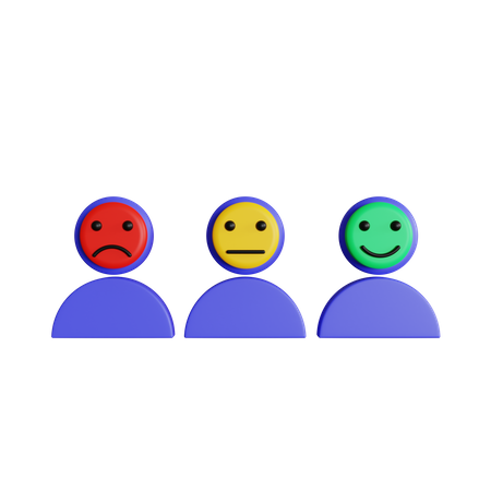 Cara de feedback  3D Icon