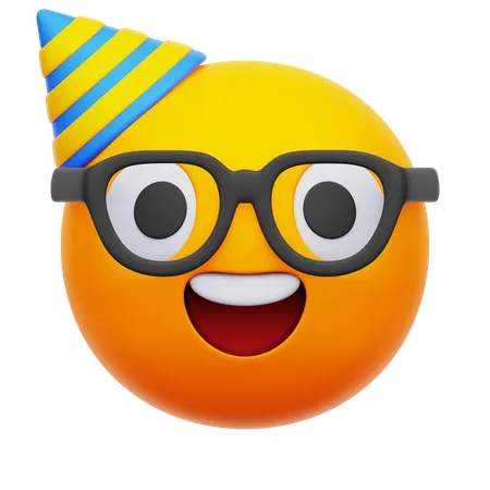 Emoji de cara de festa  3D Icon