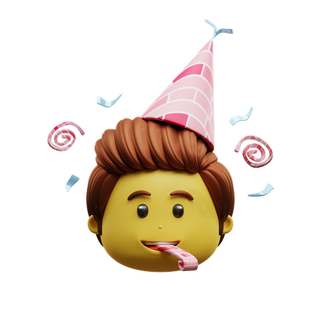 Emoji de cara de fiesta  3D Icon