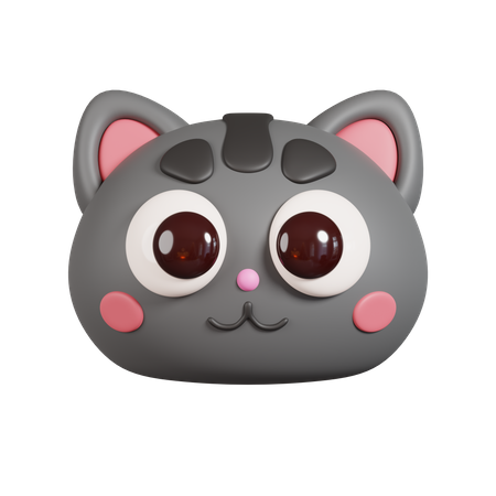 Emoji de cara de gato  3D Emoji