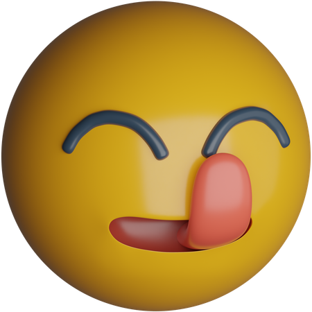 Cara hambrienta  3D Icon
