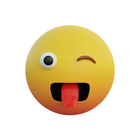 Cara de louco  3D Emoji