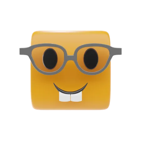 Emoji de cara de nerd  3D Icon