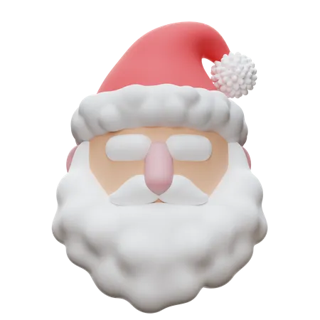 Papai Noel faz  3D Illustration