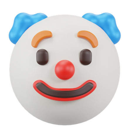 Cara de payaso  3D Icon