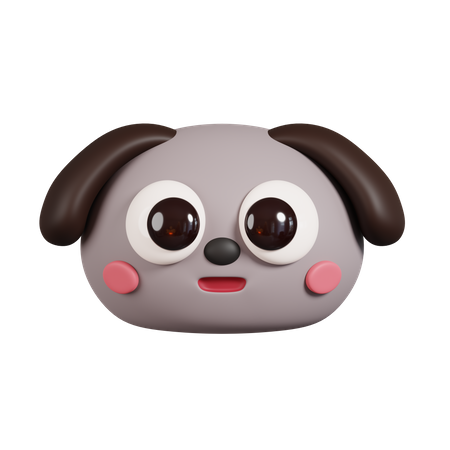 Cara de perro  3D Emoji