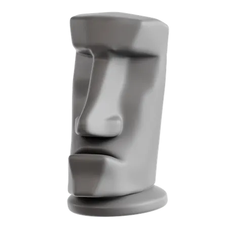 Emoji de cara de piedra  3D Icon