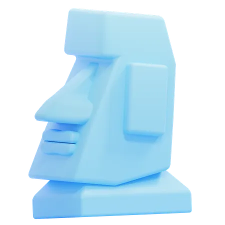 Emoji de cara de piedra  3D Icon