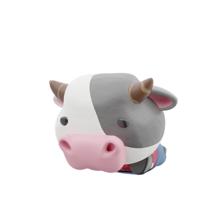 Cara de vaca  3D Illustration