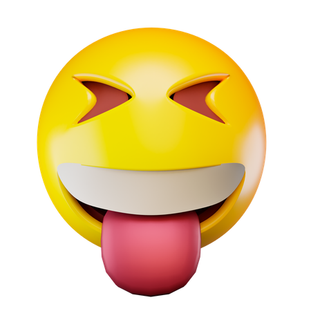 Cara graciosa  3D Emoji