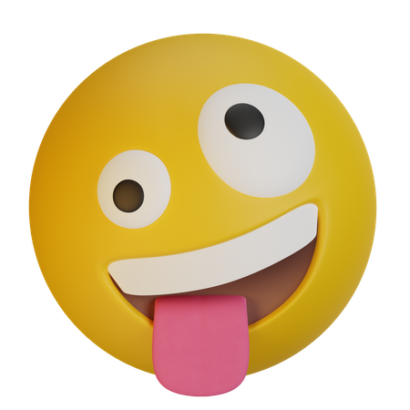 Cara maluca  3D Emoji