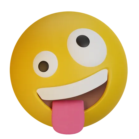 Cara maluca  3D Emoji