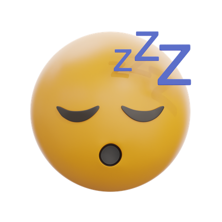 Cara dormida  3D Icon