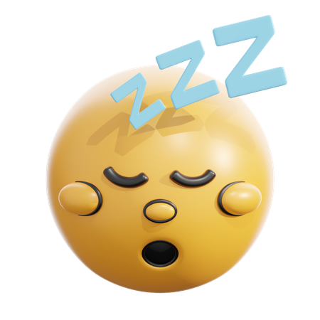 Cara dormida  3D Icon