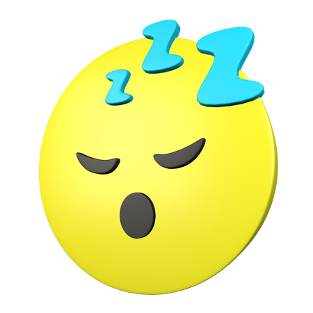 Cara dormida  3D Icon