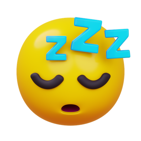 Cara dormida  3D Icon