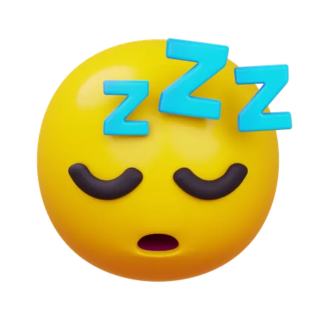 Cara dormida  3D Icon