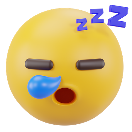 Cara dormida  3D Icon