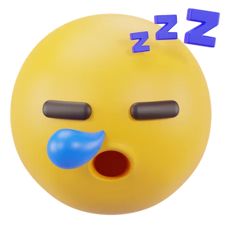 Cara dormida  3D Icon