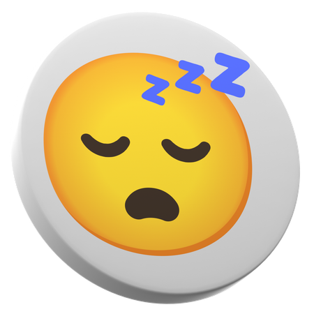 Cara dormida  3D Icon