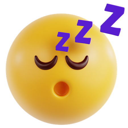 Cara dormida  3D Icon