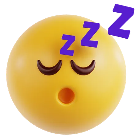 Cara dormida  3D Icon