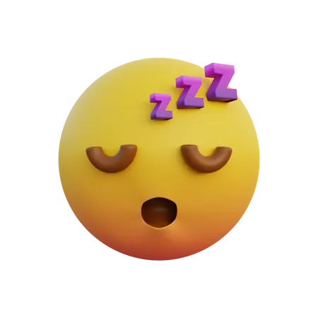 Cara dormida  3D Emoji