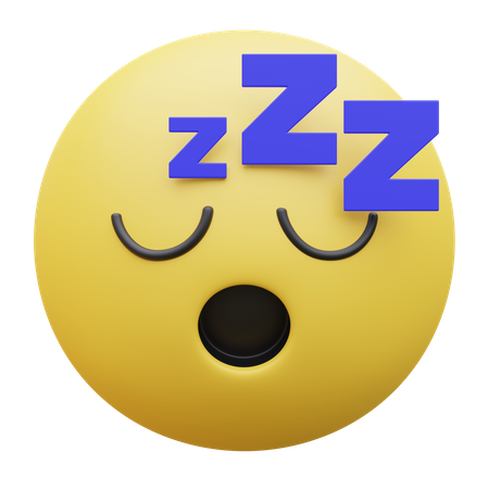 Cara dormida  3D Icon