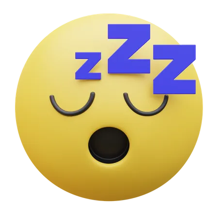 Cara dormida  3D Icon