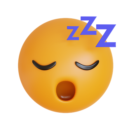 Cara dormida  3D Icon