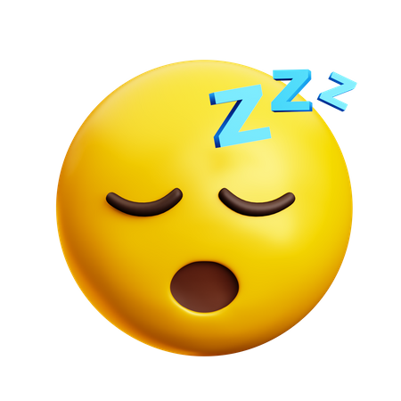 Cara dormida  3D Icon