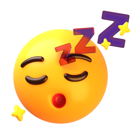 Cara dormida  3D Icon