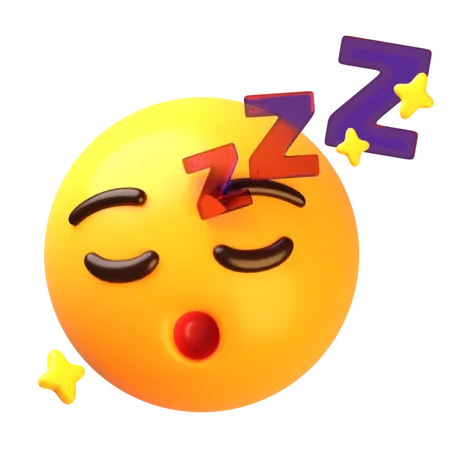 Cara dormida  3D Icon