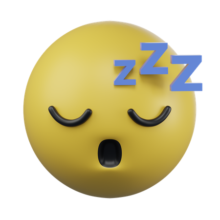 Emoji de cara dormida  3D Icon