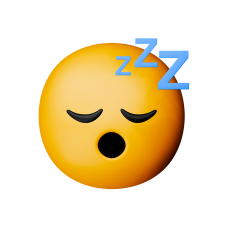 Emoji de cara dormida  3D Icon