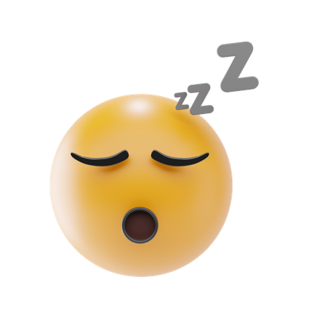 Emoji de cara dormindo  3D Icon