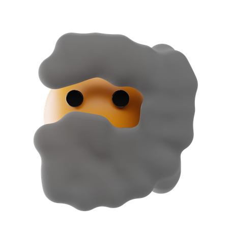 Cara en las nubes emoji  3D Icon