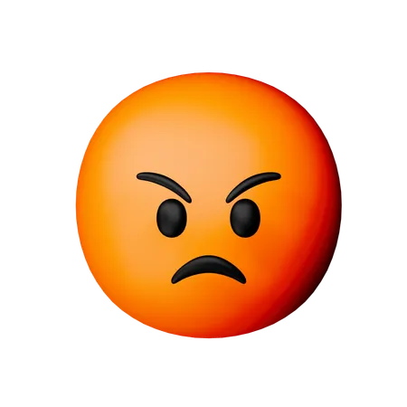 Emoji de cara enojada  3D Icon