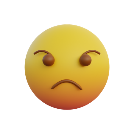 Cara enojada  3D Icon