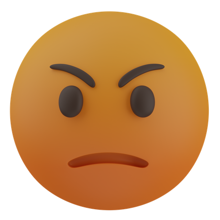 Cara enojada  3D Icon