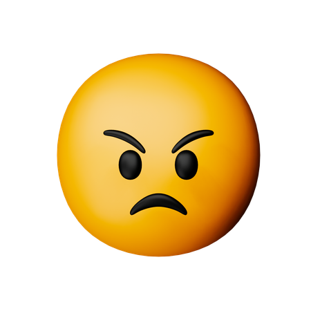 Emoji de cara enojada  3D Icon