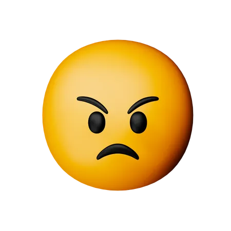 Emoji de cara enojada  3D Icon