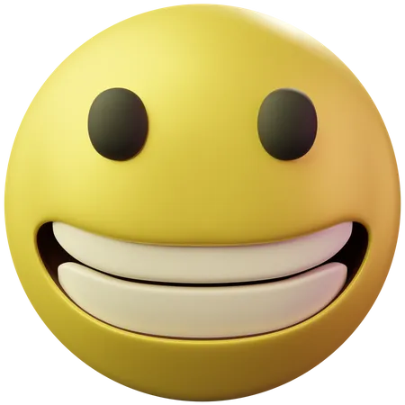 Rosto feliz  3D Emoji