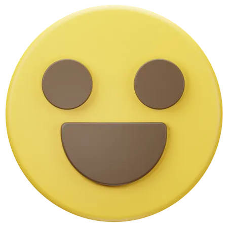 Icono 3 D De Emoji De Cara Feliz 3D Icon
