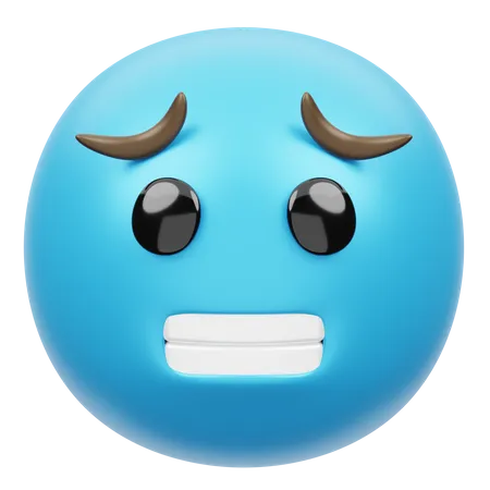 Cara fría  3D Emoji