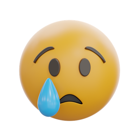 Cara llorando  3D Icon