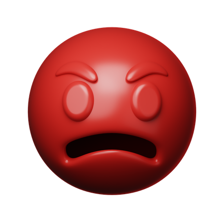 Emoji de cara enojada  3D Icon