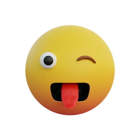 Cara de loco  3D Emoji