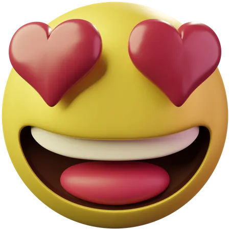 Cara muito feliz  3D Emoji